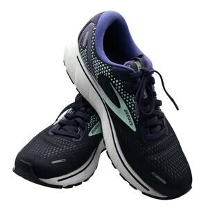 Brooks Ghost 14 Mesh Navy Blue Road Running Cross Fit Shoes Womens 9.5